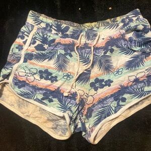 sunset shorts with flowers